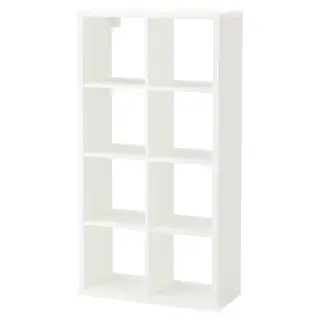 FLYSTA shelving unit, white, 69x132 cm