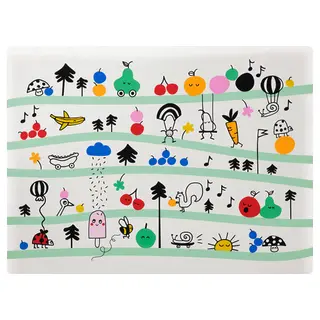 GRÖNFINK place mat, multicolour, 30x40 cm